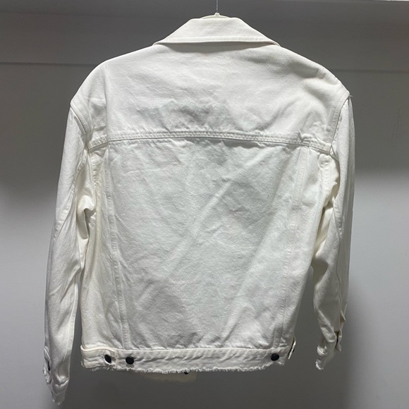Club Monaco white denim jacket - Picture 3 of 3